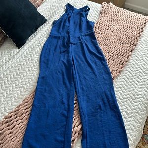 Blue jumpsuit